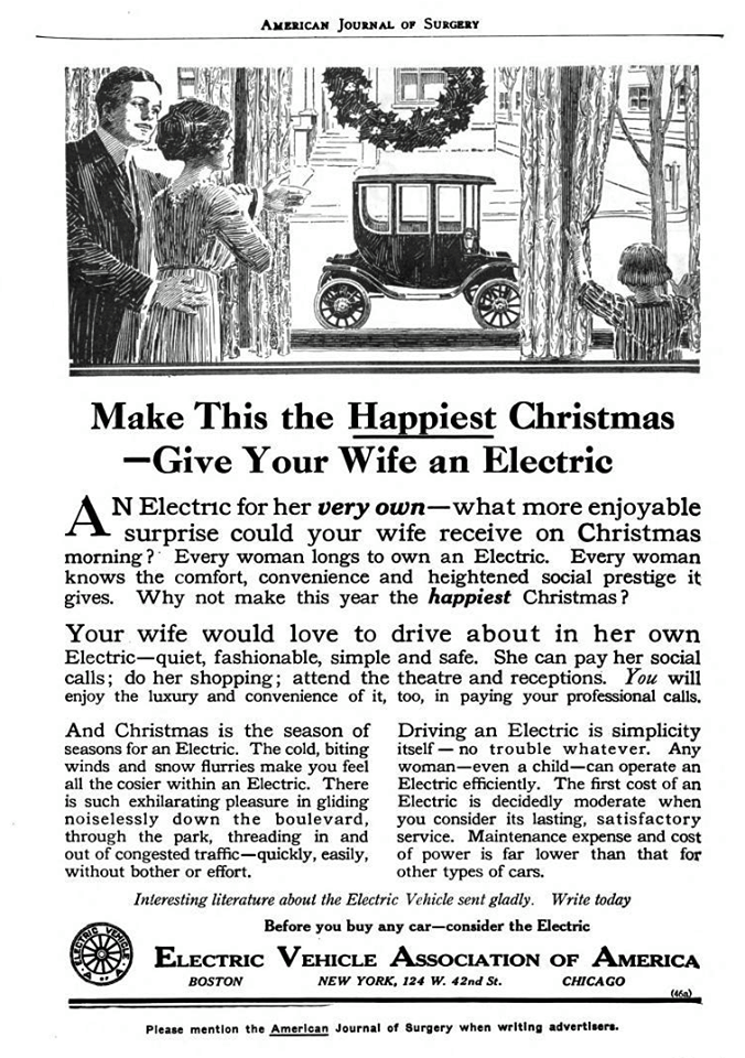 Electric Vehicle Association of America, December 1912