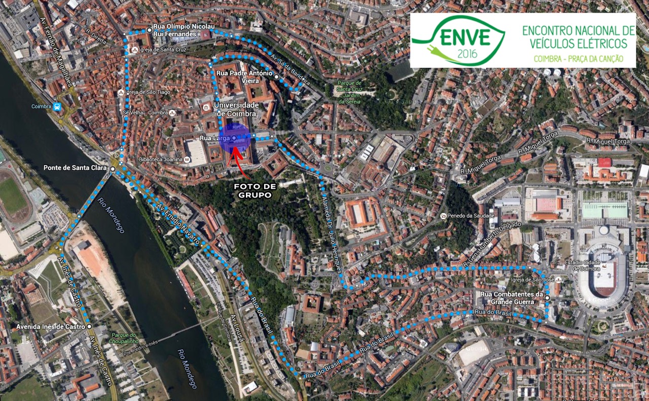 Mapa Desfile ENVE2016 Coimbra