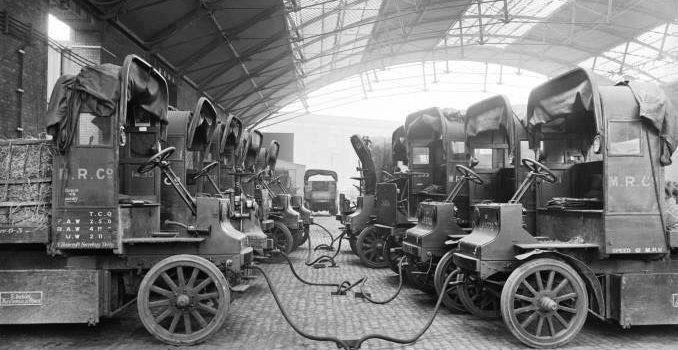 Estação de carregamento em 1917