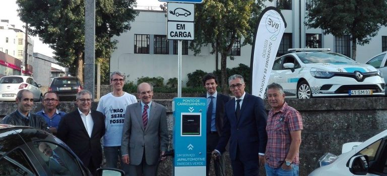 Cerimónia de Inauguração de Ponto de Carregamento de 22 kW em Paredes