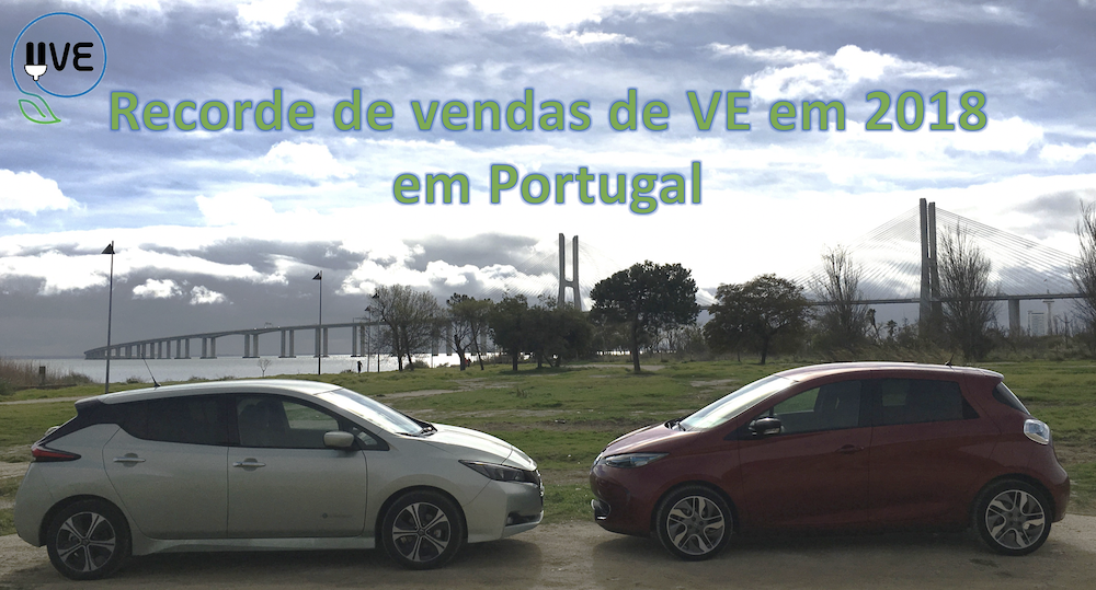 Recorde de vendas de VE em 2018 em Portugal