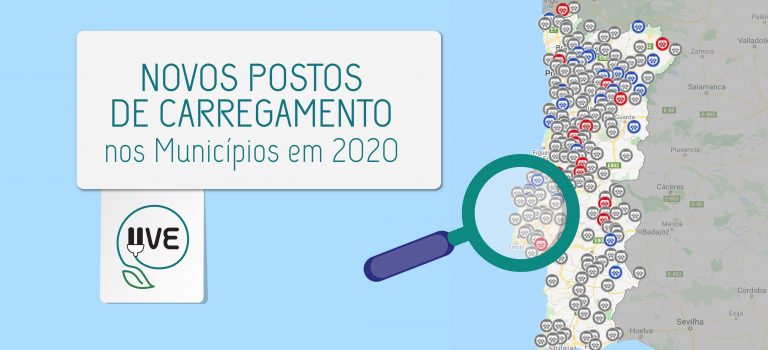 Novos postos de carregamento nos municípios em 2020