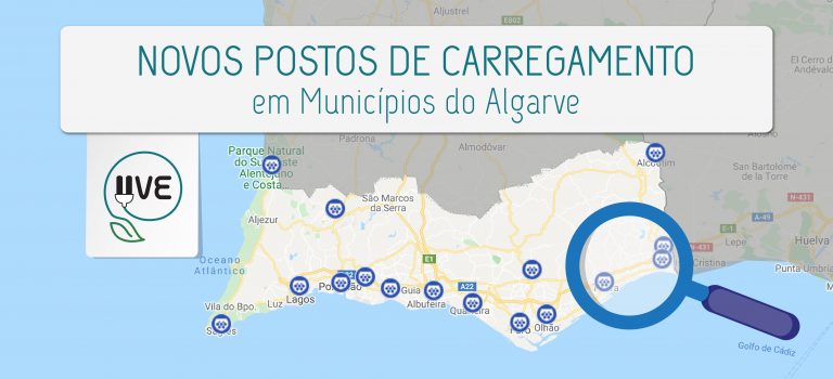 Municípios do Algarve com mais postos de carregamento