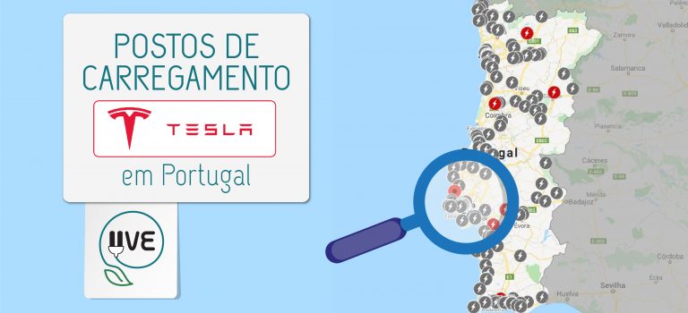 Postos de Carregamento Tesla em Portugal