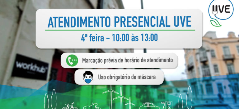 Atendimento Presencial UVE: Retomamos o horário, sujeito a marcação prévia