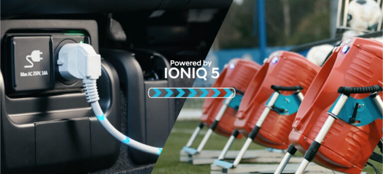 Jogadores do Chelsea treinam com o Novo Hyundai IONIQ 5 Jogadores do Chelsea treinam com o Novo Hyundai IONIQ 5