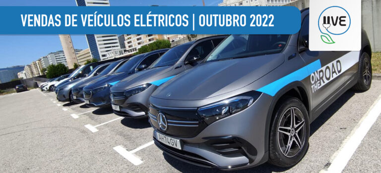 Vendas de Veículos 100% Elétricos abranda em outubro, mas apresenta um aumento de 58,4% no período homólogo