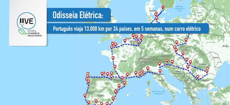 Odisseia Elétrica: português viaja 13.000 km por 24 países, em 5 semanas, num carro elétrico